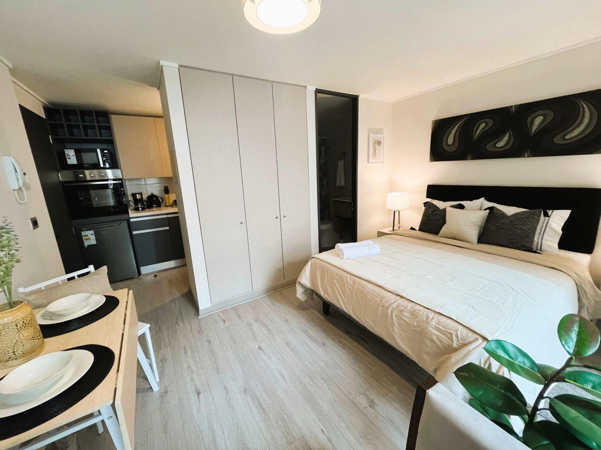 Apartamento Hom I Luminoso Y Acogedor 2pax En Santiago